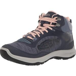 KEEN Terradora Flex Mid Height Waterproof Hiking Boots 7.5 Vintage Indigo/Peach